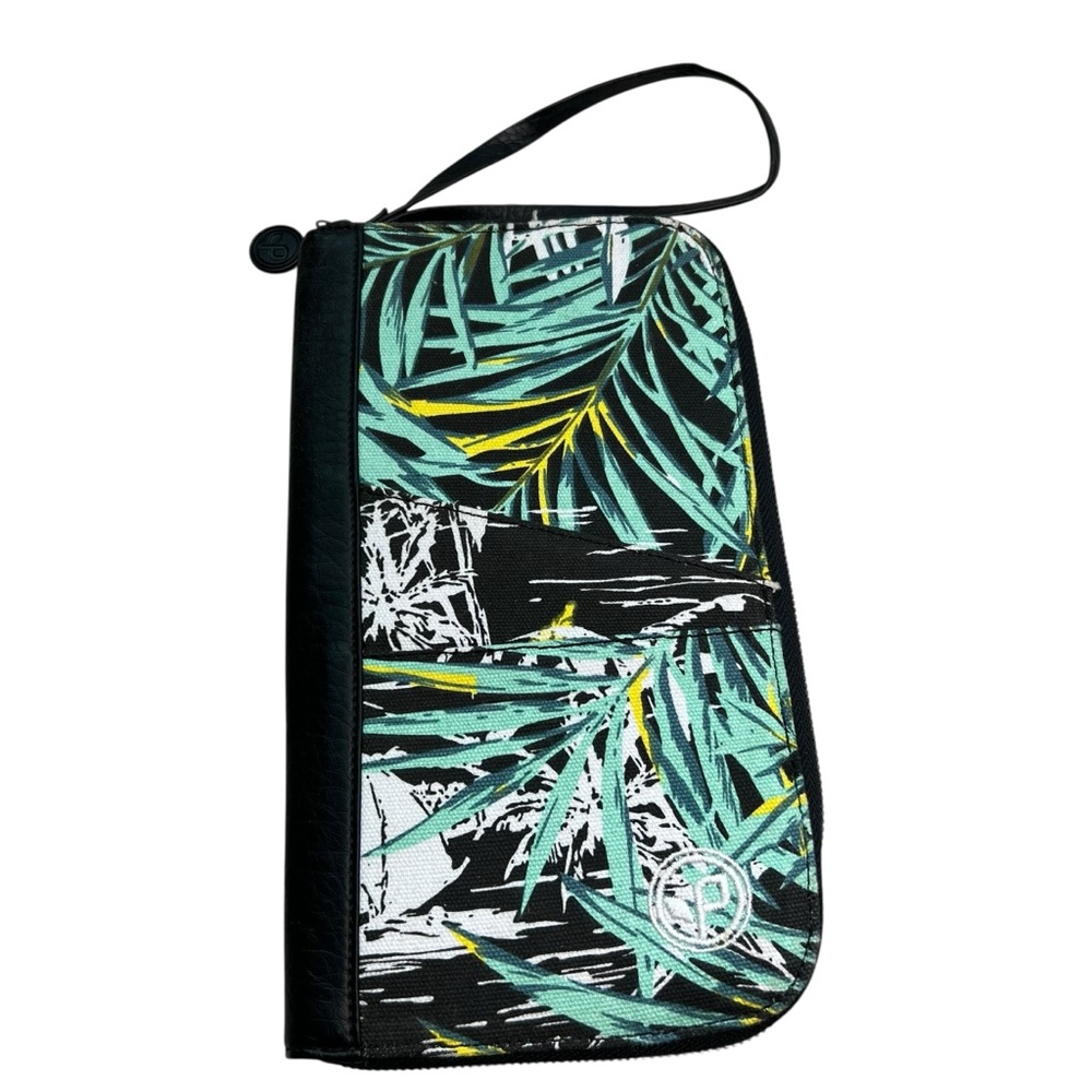 Pistil Travel Wallet/Passport Organizer Tropical Leaf Print Clutch